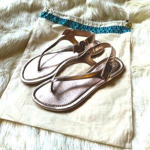 Rose gold sandals